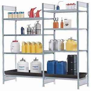 Anbauregal RSG-V 1064 für Gefahrstoffregal asecos RSG-V 1064, B 1010 x T 640 x H 2000 mm, mit 28 l PE-Auffangwanne, 3 Stahl-Gitterostböden Anbauregal RSG-V 1064 für Gefahrstoffregal asecos RSG-V 1064, B 1010 x T 640 x H 2000 mm, mit 28 l PE-Auffangwanne, 3 Stahl-Gitterostböden