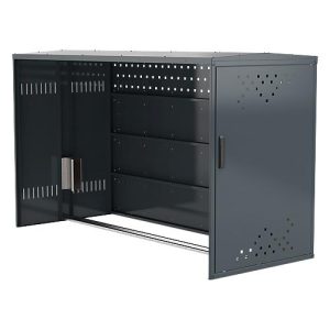 Anbausatz mit Seitenwand für Fahrradgarage BikeBox 1 G mit Giebeldach, anthrazitgrau RAL 7016 Anbausatz mit Seitenwand für Fahrradgarage BikeBox 1 G mit Giebeldach, anthrazitgrau RAL 7016