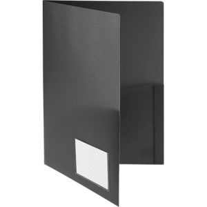 Angebotsmappe FolderSys, A4, 4 Taschen, Visitenkartentasche, Polypropylen, schwarz, 10 Stück