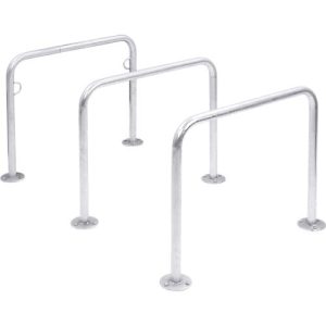 Anlehnbügel WSM, 2-seitig, B 1000 x T 48 x H 800 mm, Stahl verzinkt, zum Aufdübeln Anlehnbügel WSM, 2-seitig, B 1000 x T 48 x H 800 mm, Stahl verzinkt, zum Aufdübeln
