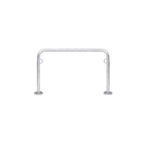 Anlehnbügel WSM, 2-seitig, B 1250 x T 48 x H 800 mm, Stahl verzinkt, zum Aufdübeln Anlehnbügel WSM, 2-seitig, B 1250 x T 48 x H 800 mm, Stahl verzinkt, zum Aufdübeln