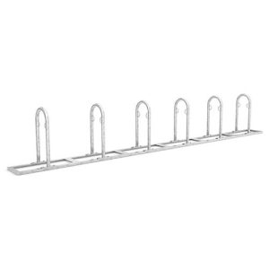 Anlehnparker WSM, 1-seitig, für Reifen bis B 55 mm, B 5100 x T 350 x H 850 mm, Stahl verzinkt, 6 Einstellplätze Anlehnparker WSM, 1-seitig, für Reifen bis B 55 mm, B 5100 x T 350 x H 850 mm, Stahl verzinkt, 6 Einstellplätze