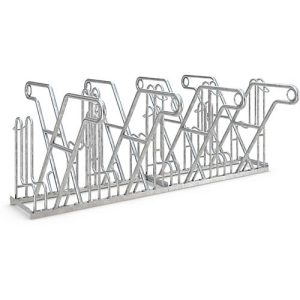 Anlehnparker WSM, 2-seitig, für Reifen bis B 55 mm, B 2160 x T 390 x H 800 mm, Stahl verzinkt, 8 Einstellplätze Anlehnparker WSM, 2-seitig, für Reifen bis B 55 mm, B 2160 x T 390 x H 800 mm, Stahl verzinkt, 8 Einstellplätze