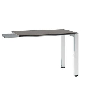 Ansatztisch SOLUS PLAY, Rechteck, B 1000 x T 600 x H 720 – 820 mm, Mooreiche Ansatztisch SOLUS PLAY, Rechteck, B 1000 x T 600 x H 720 – 820 mm, Mooreiche