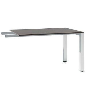 Ansatztisch SOLUS PLAY, Rechteck, B 1200 x T 800 x H 720 – 820 mm, Mooreiche Ansatztisch SOLUS PLAY, Rechteck, B 1200 x T 800 x H 720 – 820 mm, Mooreiche