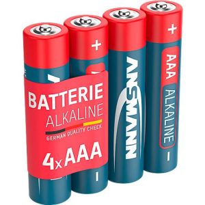 Ansmann Alkaline-Batterien Micro AAA, 4 Stück