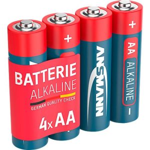Ansmann Alkaline-Batterien Mignon AA, 4 Stück