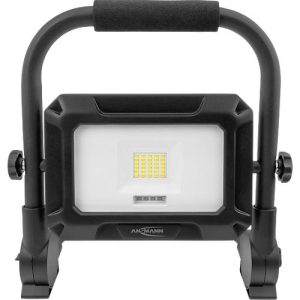 ANSMANN LED Arbeitsleuchte FL20W-R, 2.000 Lumen, Wiederaufladbarer 4.400 mAh Akku, Spritzwassergeschützt (IP54), schwarz ANSMANN LED Arbeitsleuchte FL20W-R, 2.000 Lumen, Wiederaufladbarer 4.400 mAh Akku, Spritzwassergeschützt (IP54), schwarz