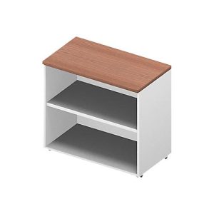 Anstellregal ARLON OFFICE, 2 offene Fächer, B 800 x T 450 x H 730 mm, Nuss-Canaletto-Dekor/weiß Anstellregal ARLON OFFICE, 2 offene Fächer, B 800 x T 450 x H 730 mm, Nuss-Canaletto-Dekor/weiß