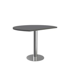 Anstelltisch Toledo, höhenverstellbar, gerundet, Säulenfuß, ø 1000 mm, anthrazit Anstelltisch Toledo, höhenverstellbar, gerundet, Säulenfuß, ø 1000 mm, anthrazit