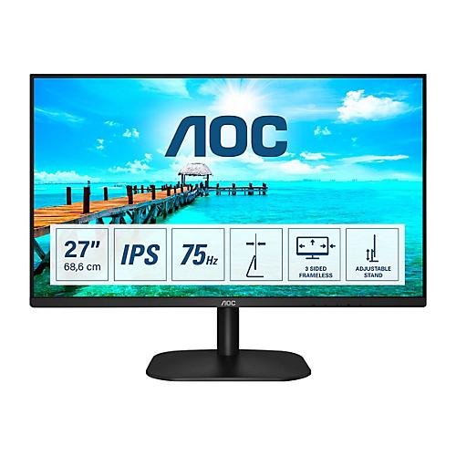 AOC 27B2DA - LED-Monitor - 68.6 cm (27') - 1920 x 1080 Full HD (1080p) @ 75 Hz - IPS - 250 cd/m²