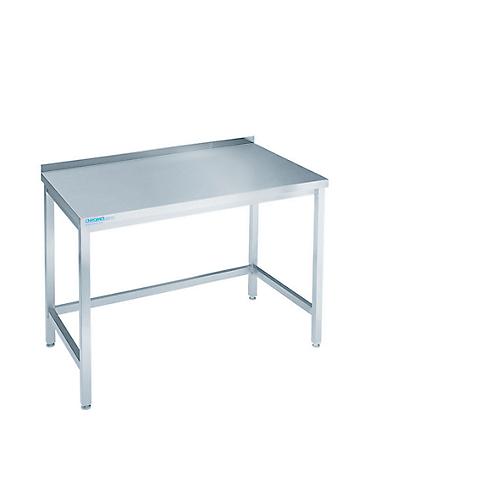 Arbeitstisch aus Edelstahl, unterfahrbar, 850 x 700 x 1000 mm