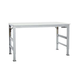 Arbeitstisch Ergo, Elektro-Hydraulik, Platte Kunststoff, 2000 x 800 mm, alusilber Arbeitstisch Ergo, Elektro-Hydraulik, Platte Kunststoff, 2000 x 800 mm, alusilber