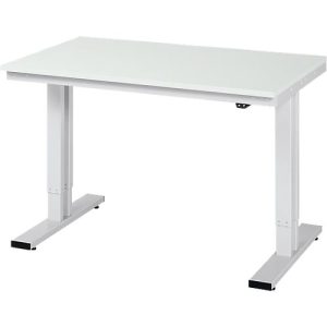 Arbeitstisch Serie adlatus 300, Melamin-Platte, B 1250 x T 800 x H 720 – 1120 mm Arbeitstisch Serie adlatus 300, Melamin-Platte, B 1250 x T 800 x H 720 – 1120 mm