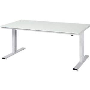 Arbeitstisch Serie adlatus 300, Melamin-Platte, B 2000 x T 1000 x H 720 – 1120 mm Arbeitstisch Serie adlatus 300, Melamin-Platte, B 2000 x T 1000 x H 720 – 1120 mm