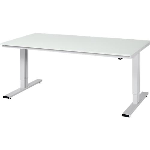 Arbeitstisch Serie adlatus 300, Melamin-Platte, B 2000 x T 1000 x H 720 - 1120 mm