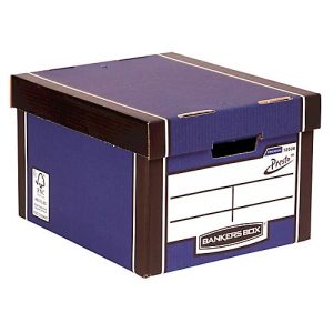 Archivbox BANKERS BOX® Premium Classic, für A4-Formate, stapelbar bis 6 Stück, 100 % Recycling-Karton, B 330 x T 381 x H 254 mm, blau, 5 Stück Archivbox BANKERS BOX® Premium Classic, für A4-Formate, stapelbar bis 6 Stück, 100 % Recycling-Karton, B 330 x T 381 x H 254 mm, blau, 5 Stück