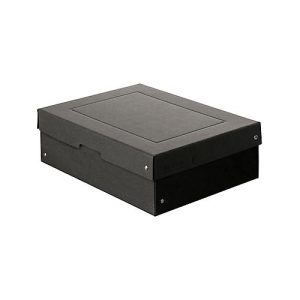Archivbox Falken PURE Box Black A4, für bis zu 1250 Blatt, mit Beschriftungsfeld, L 320 x B 240 x Füllhöhe 100 mm, Blauer Engel, FSC®-Pappe, schwarz Archivbox Falken PURE Box Black A4, für bis zu 1250 Blatt, mit Beschriftungsfeld, L 320 x B 240 x Füllhöhe 100 mm, Blauer Engel, FSC®-Pappe, schwarz