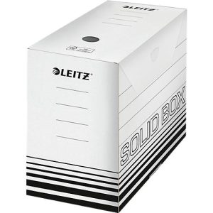 Archivschachtel Leitz Solid Box 6129 150 mm, DIN A4, für 1400 Blatt, 10 Stück, weiß Archivschachtel Leitz Solid Box 6129 150 mm, DIN A4, für 1400 Blatt, 10 Stück, weiß