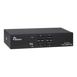 Argus KVM AS-41HA – KVM-/Audio-Switch – 4 Anschlüsse Argus KVM AS-41HA – KVM-/Audio-Switch – 4 Anschlüsse