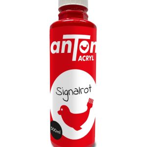 anTon Voll-und Abtönfarbe Signalrot 500ml