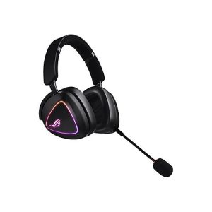 ASUS ROG Delta II – Headset – ohrumschließend – Bluetooth / 2,4 GHz Funkfrequenz – kabellos – 3,5 mm Stecker