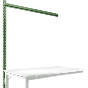 Aufbauportal, Ansatzisch SPEZIAL Arbeitstisch-/Werkbanksystem UNIVERSAL/PROFI, 1500 mm, resedagrün