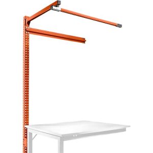 Aufbauportal m. Ausleger, Ansatztisch SPEZIAL Arbeitstisch/Werkbank UNIVERSAL/PROFI, 1250 mm, rotorange Aufbauportal m. Ausleger, Ansatztisch SPEZIAL Arbeitstisch/Werkbank UNIVERSAL/PROFI, 1250 mm, rotorange