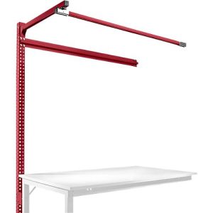 Aufbauportal m. Ausleger, Ansatztisch STANDARD Arbeitstisch/Werkbank UNIVERSAL/PROFI, 1500 mm, rubinrot Aufbauportal m. Ausleger, Ansatztisch STANDARD Arbeitstisch/Werkbank UNIVERSAL/PROFI, 1500 mm, rubinrot