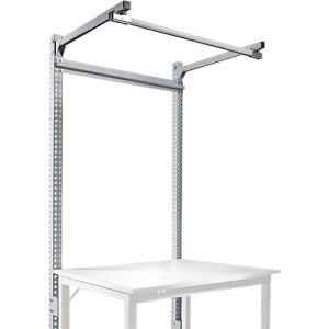 Aufbauportal m. Ausleger, Grundtisch SPEZIAL Arbeitstisch/Werkbank UNIVERSAL/PROFI, 1250 mm, alusilber Aufbauportal m. Ausleger, Grundtisch SPEZIAL Arbeitstisch/Werkbank UNIVERSAL/PROFI, 1250 mm, alusilber