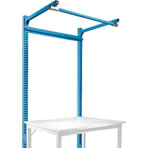 Aufbauportal m. Ausleger, Grundtisch SPEZIAL Arbeitstisch/Werkbank UNIVERSAL/PROFI, 1250 mm, lichtblau Aufbauportal m. Ausleger, Grundtisch SPEZIAL Arbeitstisch/Werkbank UNIVERSAL/PROFI, 1250 mm, lichtblau