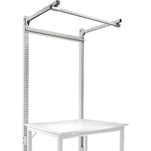Aufbauportal m. Ausleger, Grundtisch SPEZIAL Arbeitstisch/Werkbank UNIVERSAL/PROFI, 1250 mm, lichtgrau Aufbauportal m. Ausleger, Grundtisch SPEZIAL Arbeitstisch/Werkbank UNIVERSAL/PROFI, 1250 mm, lichtgrau