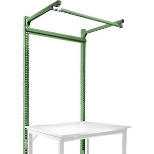 Aufbauportal m. Ausleger, Grundtisch SPEZIAL Arbeitstisch/Werkbank UNIVERSAL/PROFI, 1250 mm, resedagrün Aufbauportal m. Ausleger, Grundtisch SPEZIAL Arbeitstisch/Werkbank UNIVERSAL/PROFI, 1250 mm, resedagrün