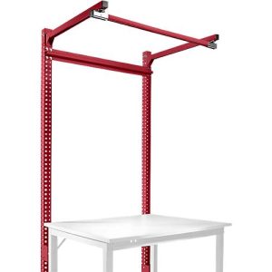 Aufbauportal m. Ausleger, Grundtisch SPEZIAL Arbeitstisch/Werkbank UNIVERSAL/PROFI, 1250 mm, rubinrot Aufbauportal m. Ausleger, Grundtisch SPEZIAL Arbeitstisch/Werkbank UNIVERSAL/PROFI, 1250 mm, rubinrot