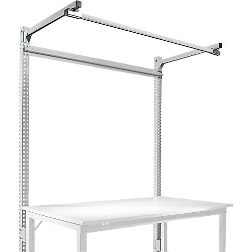 Aufbauportal m. Ausleger, Grundtisch SPEZIAL Arbeitstisch/Werkbank UNIVERSAL/PROFI, 1500 mm, lichtgrau