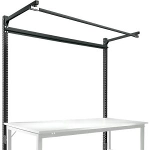 Aufbauportal m. Ausleger, Grundtisch SPEZIAL Arbeitstisch/Werkbank UNIVERSAL/PROFI, 1750 mm, anthrazit