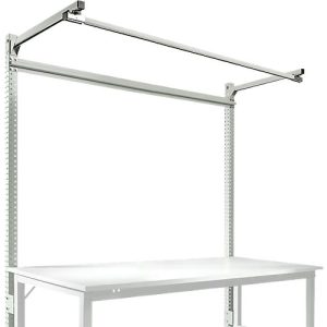 Aufbauportal m. Ausleger, Grundtisch SPEZIAL Arbeitstisch/Werkbank UNIVERSAL/PROFI, 1750 mm, lichtgrau