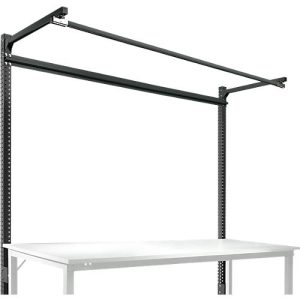 Aufbauportal m. Ausleger, Grundtisch SPEZIAL Arbeitstisch/Werkbank UNIVERSAL/PROFI, 2000 mm, anthrazit