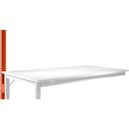 Aufbauportal, niedrig, Ansatztisch STANDARD Arbeitstisch/Werkbank UNIVERSAL/PROFI, rotorange