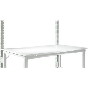 Aufbauportal, niedrig, Grundtisch STANDARD Arbeitstisch/Werkbank UNIVERSAL/PROFI, lichtgrau