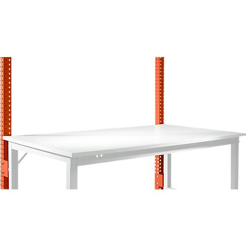 Aufbauportal, niedrig, Grundtisch STANDARD Arbeitstisch/Werkbank UNIVERSAL/PROFI, rotorange