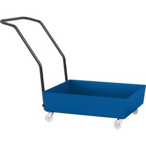 Auffangwanne ASECOS, Stahl, fahrbar, 60 l Auffangvolumen, B 635 x T 810 x H 980 mm, lackiert Auffangwanne ASECOS, Stahl, fahrbar, 60 l Auffangvolumen, B 635 x T 810 x H 980 mm, lackiert