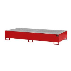 Auffangwanne AW 1000-2, rot RAL 3000 Auffangwanne AW 1000-2, rot RAL 3000