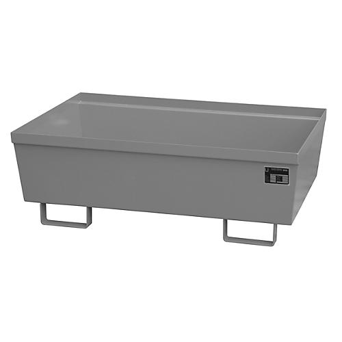 Auffangwanne BAUER AO-2, Stahl, 246 l, B 1200 x T 800 x H 415 mm, grau