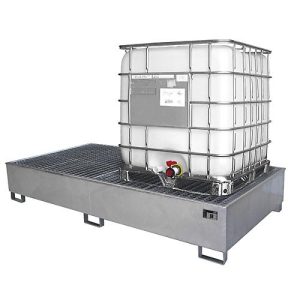Auffangwanne BAUER AW 1000-2/PE mit Gitterrost, 2x 1000 l IBC, B 2665 x T 1315 x H 440 mm, verzinkt Auffangwanne BAUER AW 1000-2/PE mit Gitterrost, 2x 1000 l IBC, B 2665 x T 1315 x H 440 mm, verzinkt