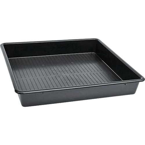 Auffangwanne für Kleingebinde, ohne Gitterrost, Kapazität 99 l, Polyethylen, schwarz