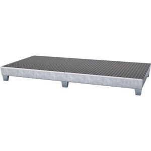Auffangwanne WG 28, für 8 x 200 l Fässer, verzinkt Auffangwanne WG 28, für 8 x 200 l Fässer, verzinkt