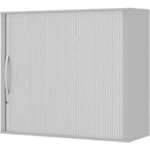Aufsatz-Rollladenschrank BARI, 4 Böden, Mitteltrennwand, Schloss, H 1057 mm, hellgrau Aufsatz-Rollladenschrank BARI, 4 Böden, Mitteltrennwand, Schloss, H 1057 mm, hellgrau