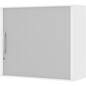 Aufsatz-Rollladenschrank BARI, 4 Böden, Mitteltrennwand, Schloss, H 1057 mm, weiß Aufsatz-Rollladenschrank BARI, 4 Böden, Mitteltrennwand, Schloss, H 1057 mm, weiß