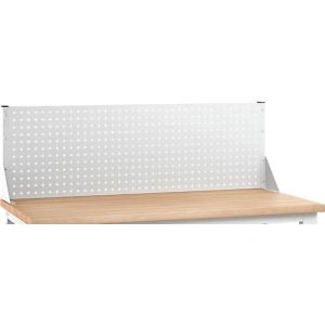 Aufsatzrahmen Bott verso, mit Lochplatte, B 2000 x T 230 x H 480 mm, Stahlblech, pulverbeschichtet, RAL 7035, lichtgrau Aufsatzrahmen Bott verso, mit Lochplatte, B 2000 x T 230 x H 480 mm, Stahlblech, pulverbeschichtet, RAL 7035, lichtgrau